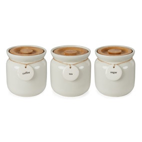 Ceramic Hang Tag Kitchen Canister