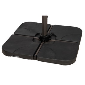 Water Fillable Cross Stand Cantilever Quarter Parasol Base