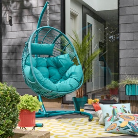 Elements Peacock Hanging Egg Chair