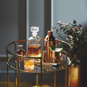 Barcraft Cut Glass Effect Decanter Set