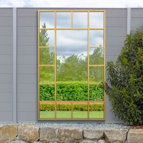 Wenestra Modern Rectangle Indoor Outdoor Full Length Wall Mirror