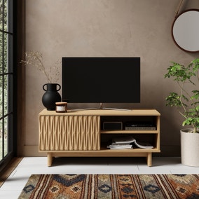 Inga Small TV Unit for TVs up to 44", Oak Effect