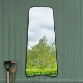 Coartans Abstract Curved Indoor Outdoor Full Length Wall Mirror