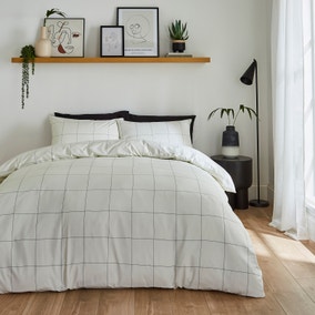Monochrome Duvet Cover & Pillowcase Set