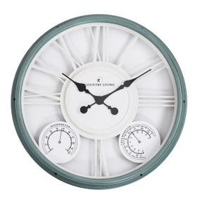 Country Living Indoor Outdoor Skeleton Wall Clock