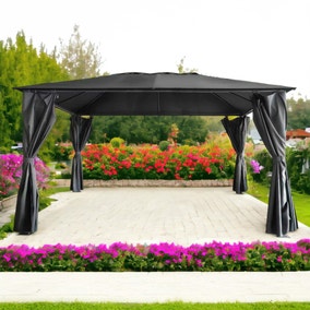 Titan Galvanised Steel Gazebo, 4m