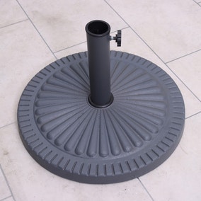 Round Garden Parasol Base, 14kg